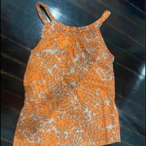 Silk leopard print top